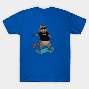 Cool Raccoon Skater T-Shirt